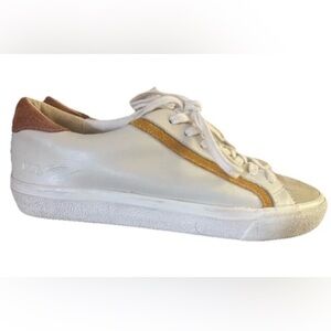 Madewell Sidewalk Low-Top Sneakers Colorblock Leather Suede Size 8 W Size 7 M
